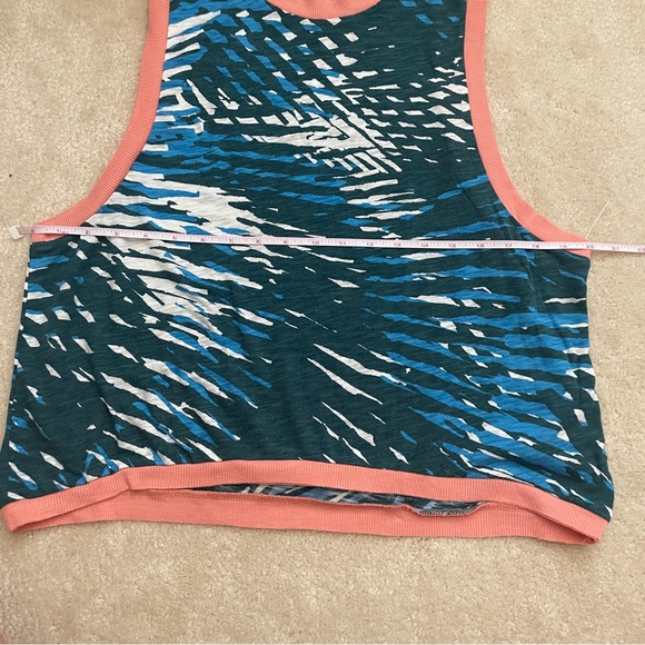 NWOT Free People Movement Love Crop Tank in Varsity Blue Combo Size Medium - Picture 7 of 11